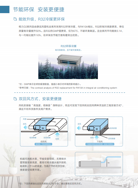 格力D2风管机特点